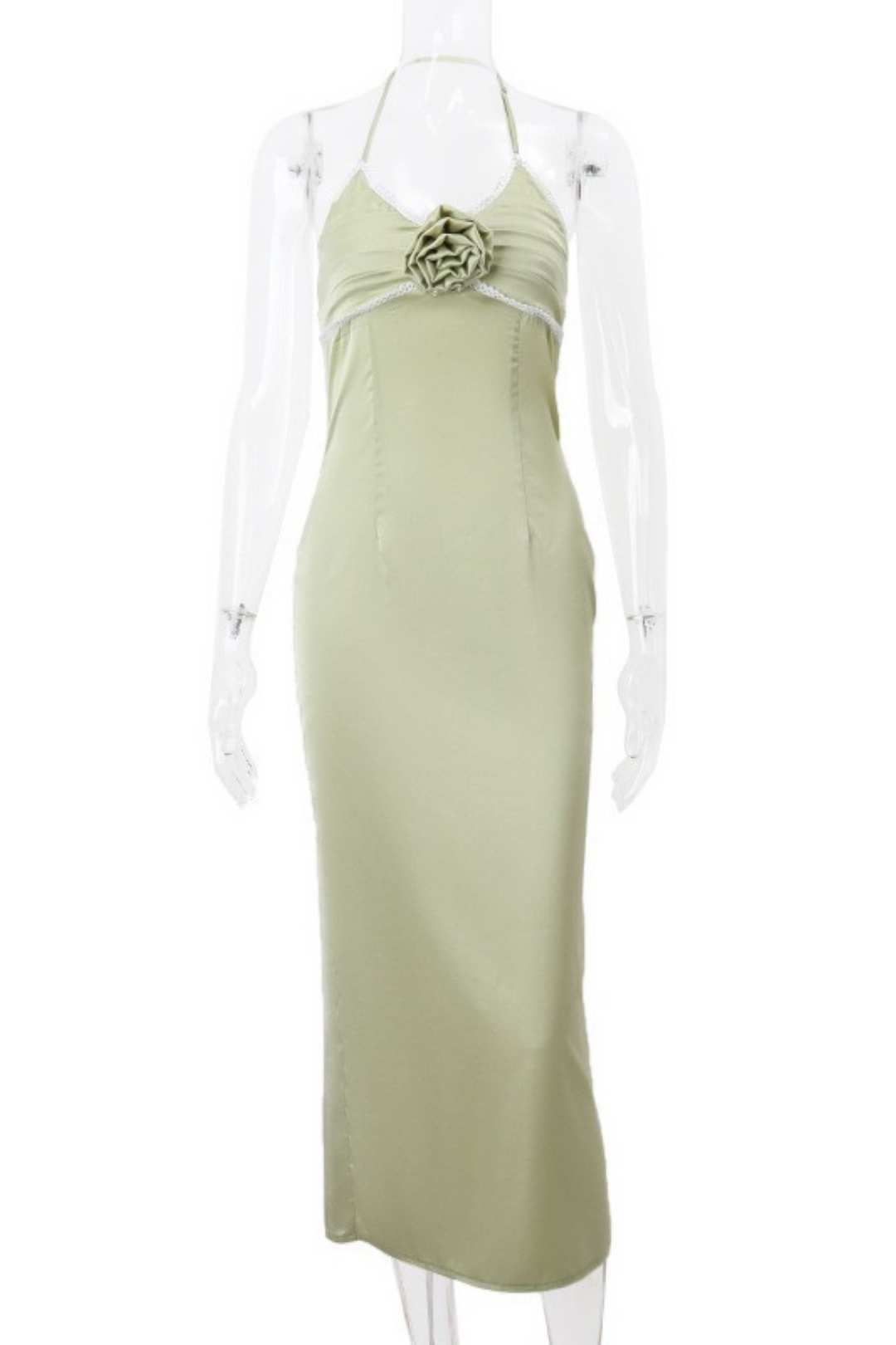 Halter Neck Wrap Chest One Shoulder French Temperament Dress