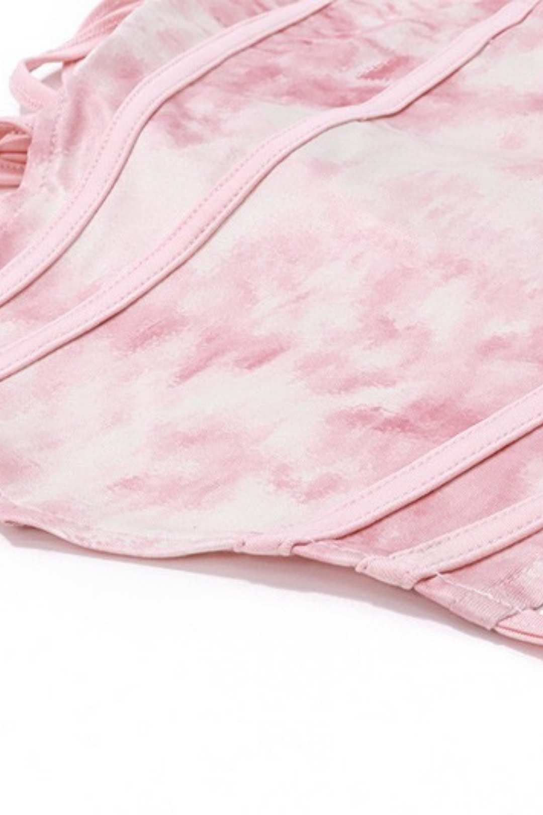 Collar Fishbone Hollow Vest Retro Printed Irregular Skirt Set