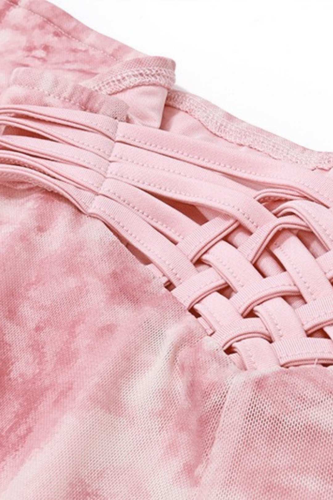 Collar Fishbone Hollow Vest Retro Printed Irregular Skirt Set