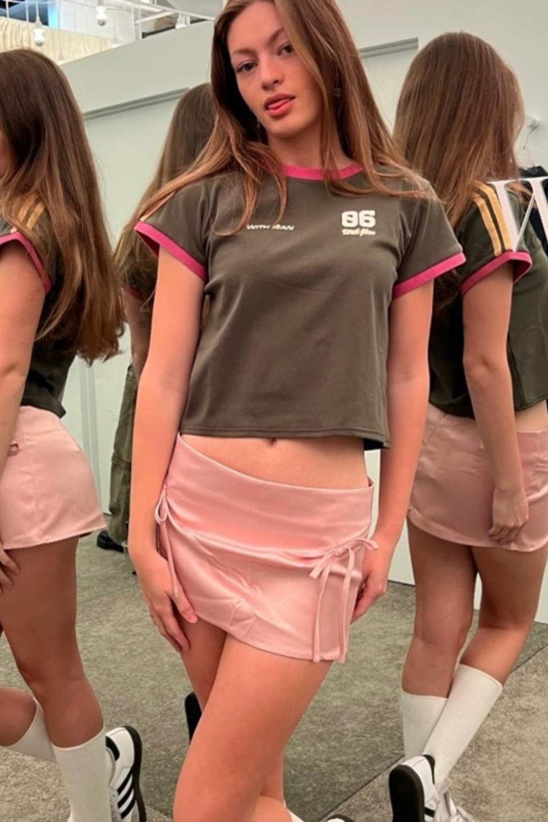 Sexy Lace-up Low-waist Half-body Hip Skirt Mini Skirt