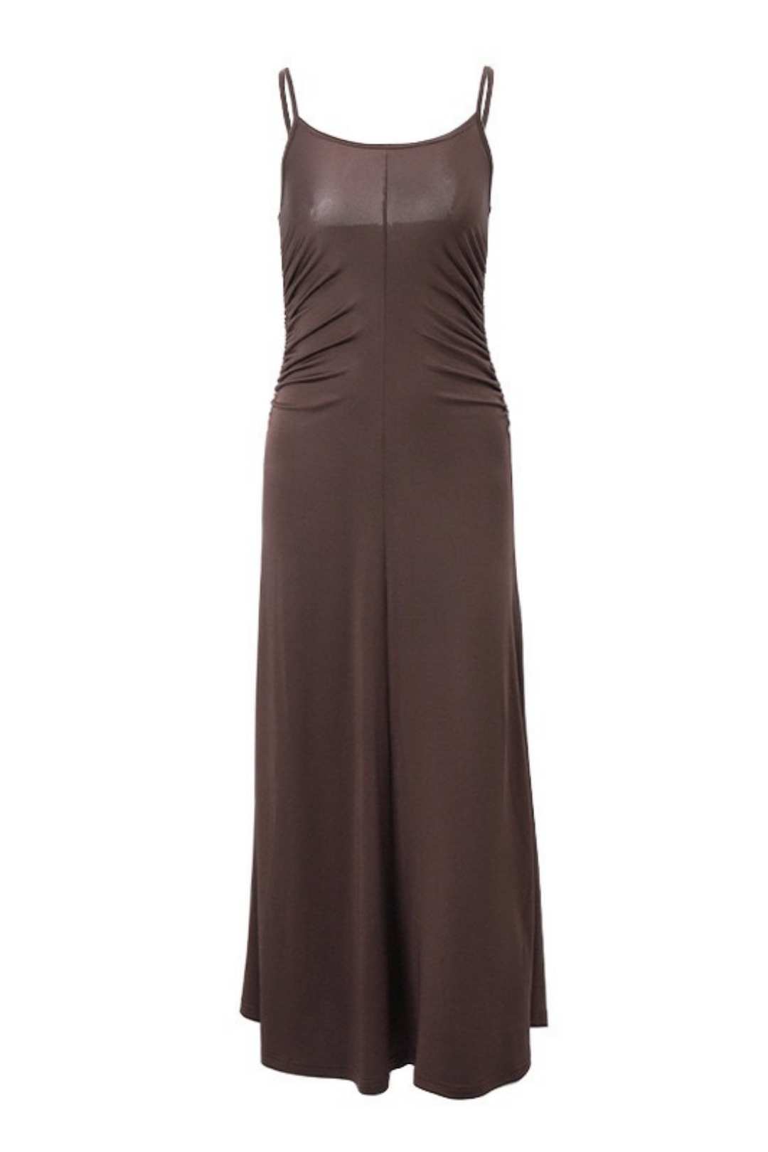 Sexy Backless Pleated Waist Temperament Elegant Suspender Dress