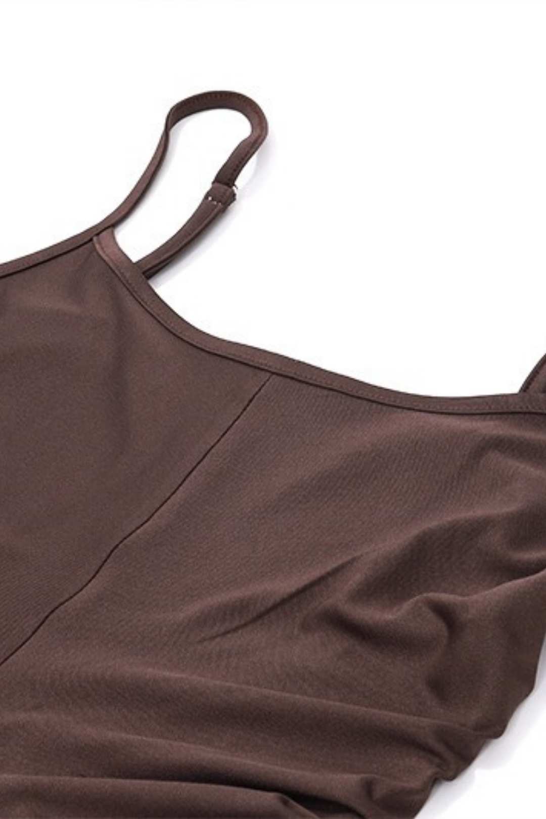 Sexy Backless Pleated Waist Temperament Elegant Suspender Dress