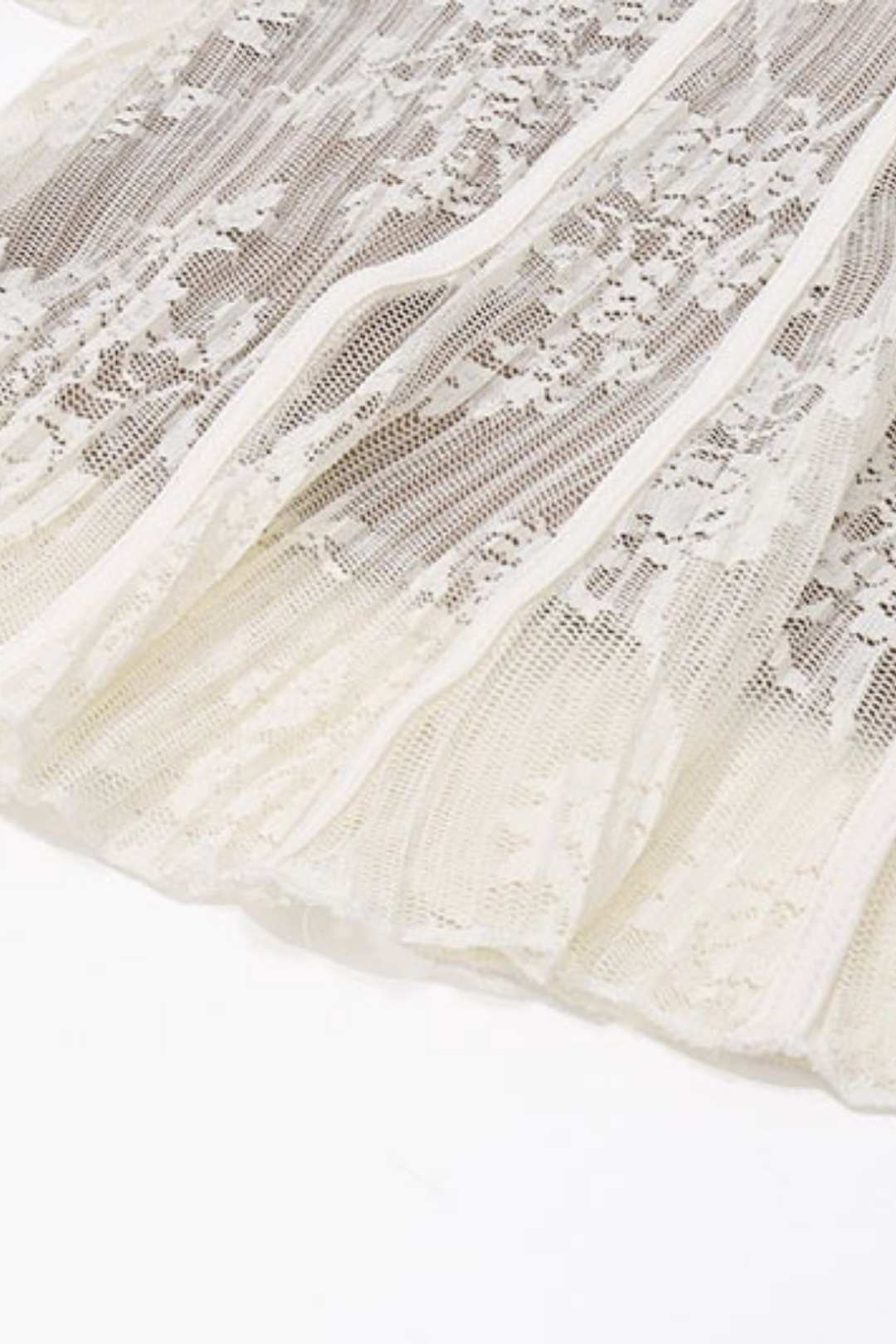 Ballet Style Sexy Pure Lust Lace-up Chest-wrapped Lace Printed Long-sleeved Dress