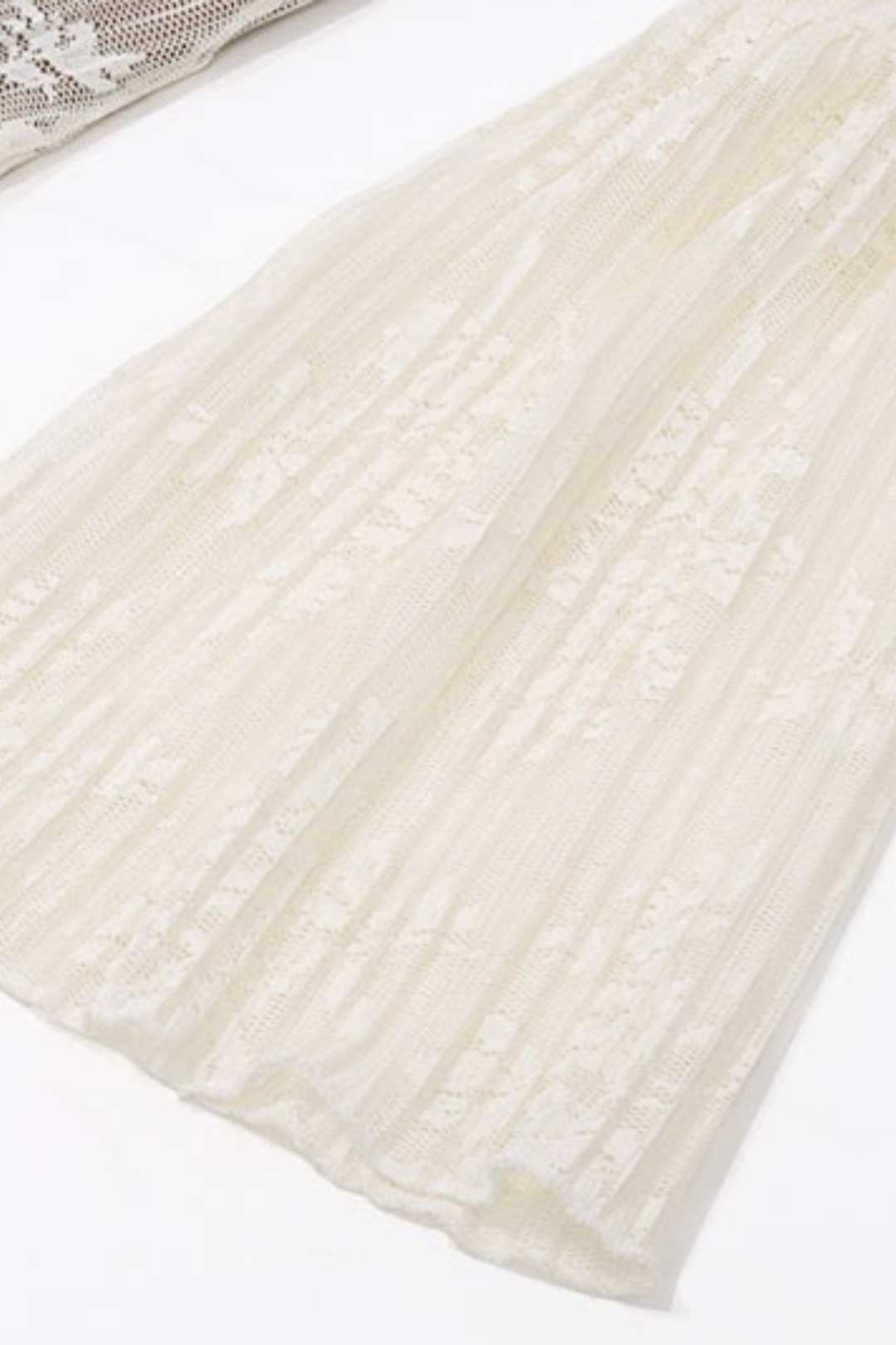 Ballet Style Sexy Pure Lust Lace-up Chest-wrapped Lace Printed Long-sleeved Dress