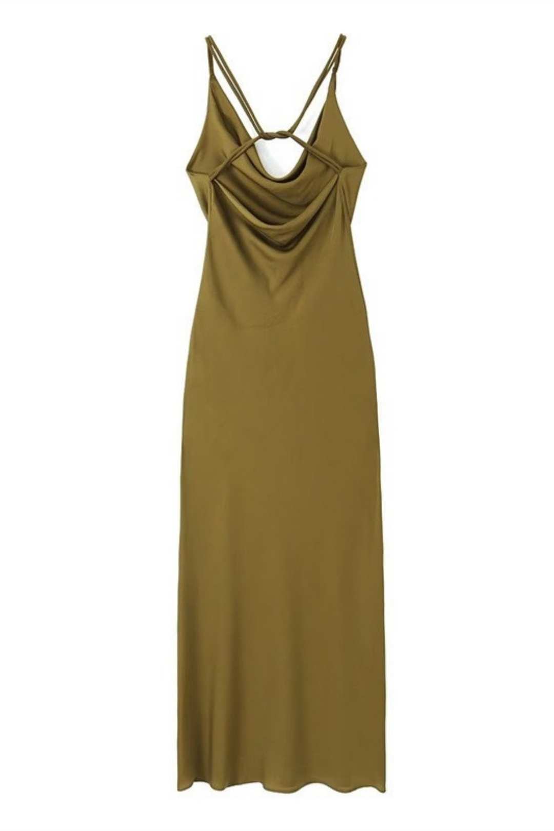 Classic Simple Fashion Silk Satin Texture Dress