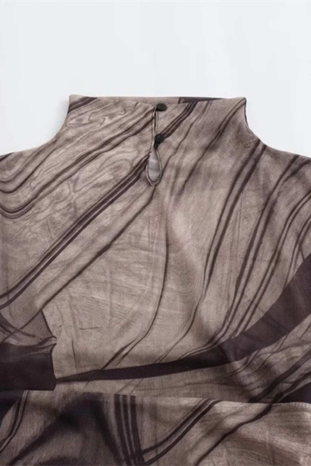 Simple Plain Color Line Style Silk Screen Print Dress