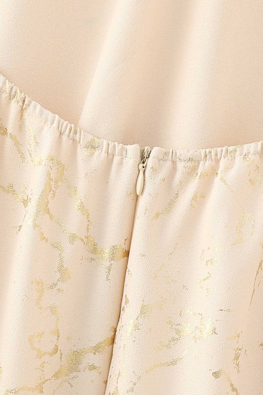 Simple Style Metallic Printed  Dress