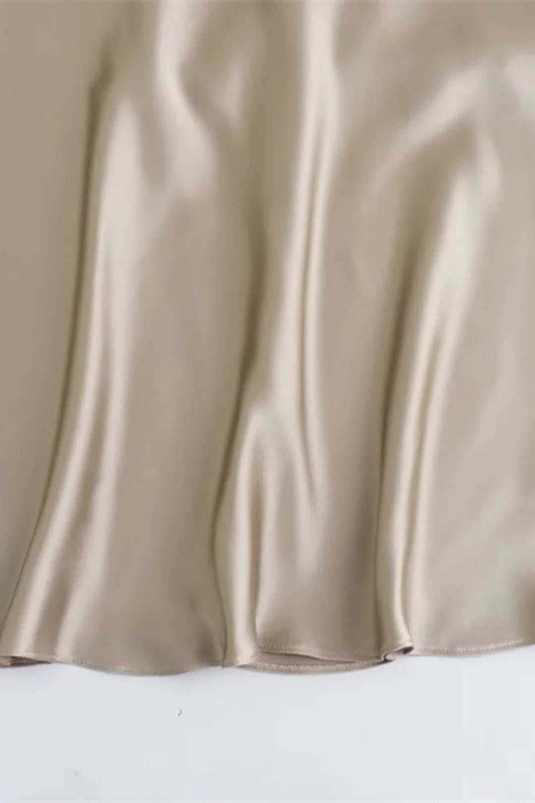 Silk Satin Texture Backless Dress