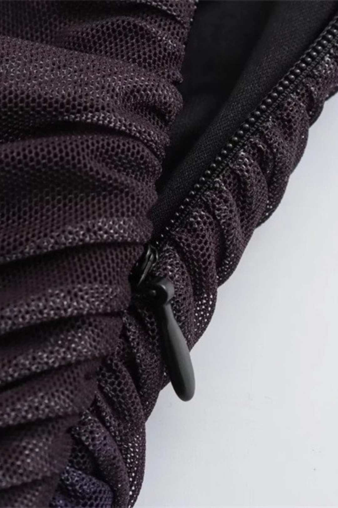 Off-shoulder Design Pleated Slim Silk Screen Print Dress