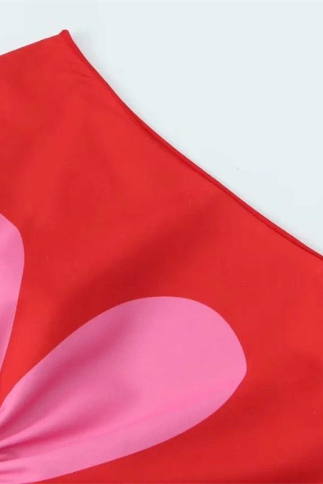 Simple Hollow Positioning Printed Dress