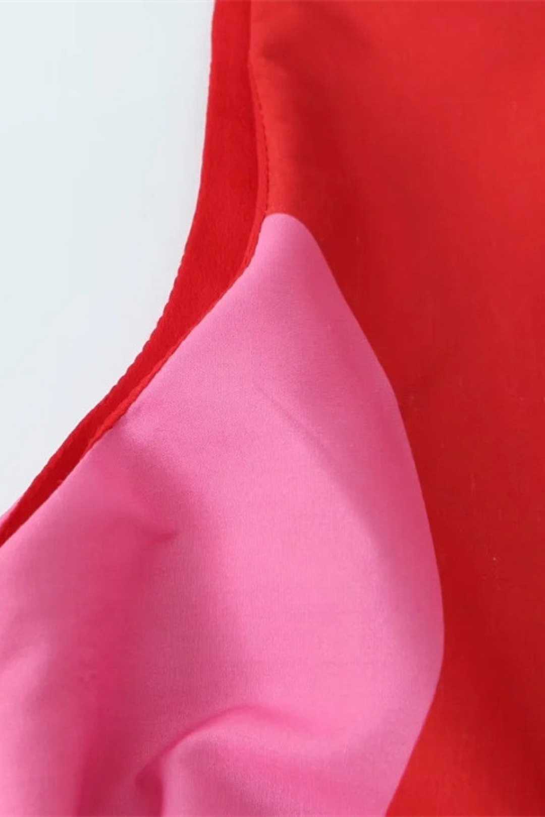 Simple Hollow Positioning Printed Dress