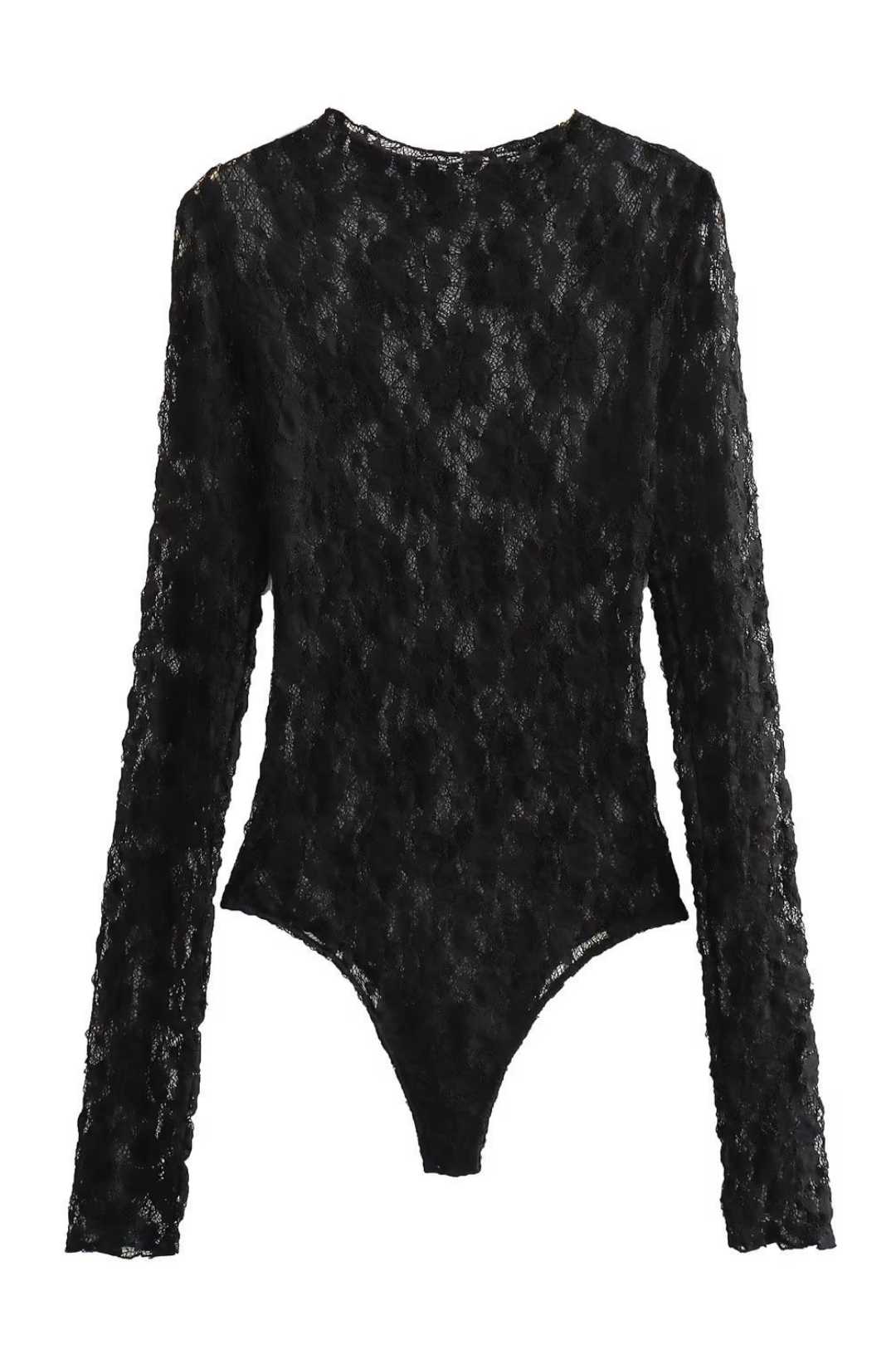 Mesh Lace Bottoming Shirt