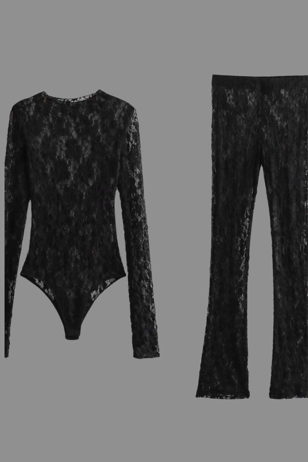 Mesh Lace Bottoming Shirt