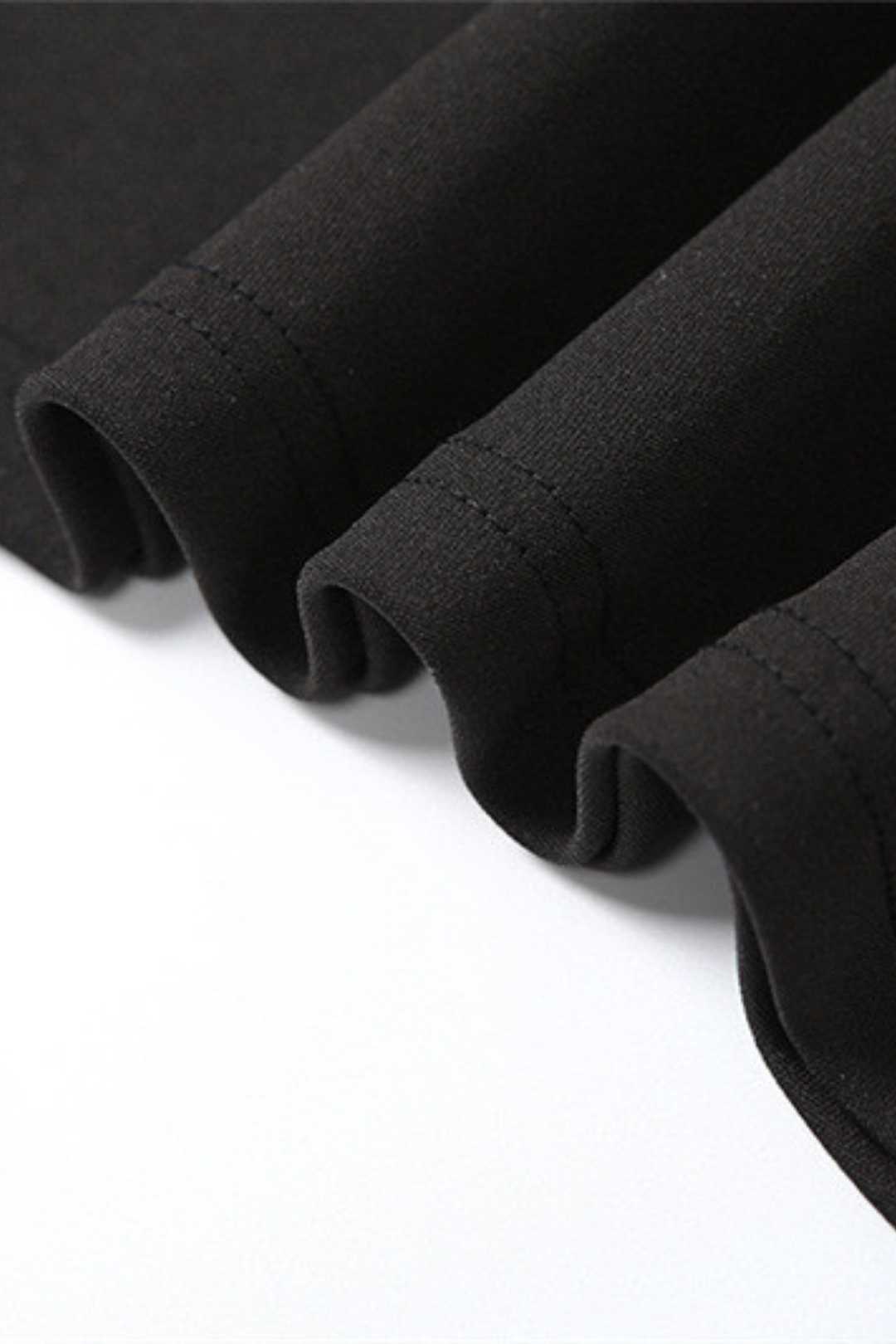 Solid Color Sleeveless Low-neck Fungus-edged Irregular Hip-covering Short Dress