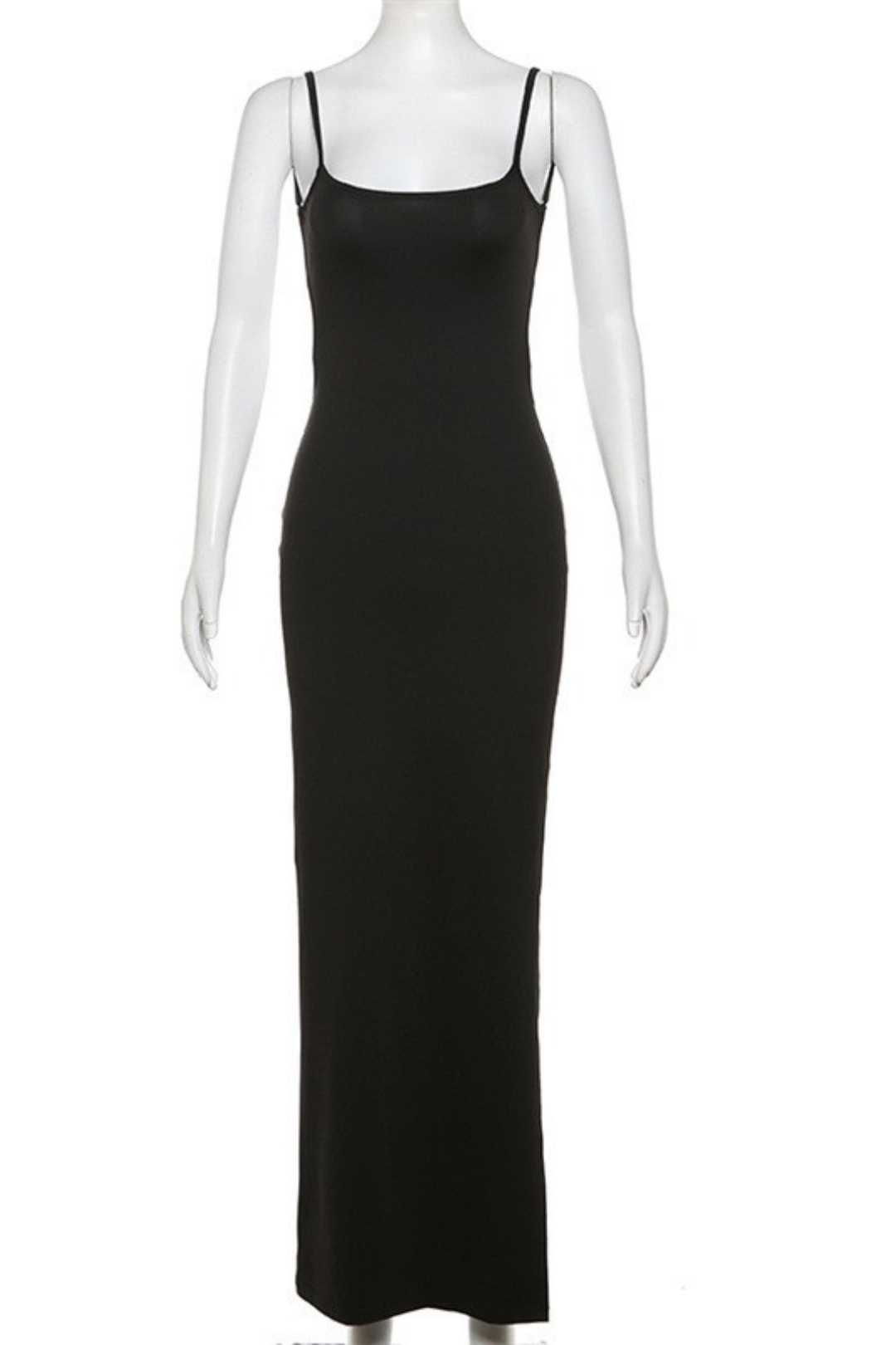 Sexy Backless Fashion Strappy Slim Hip Bottoming Dress