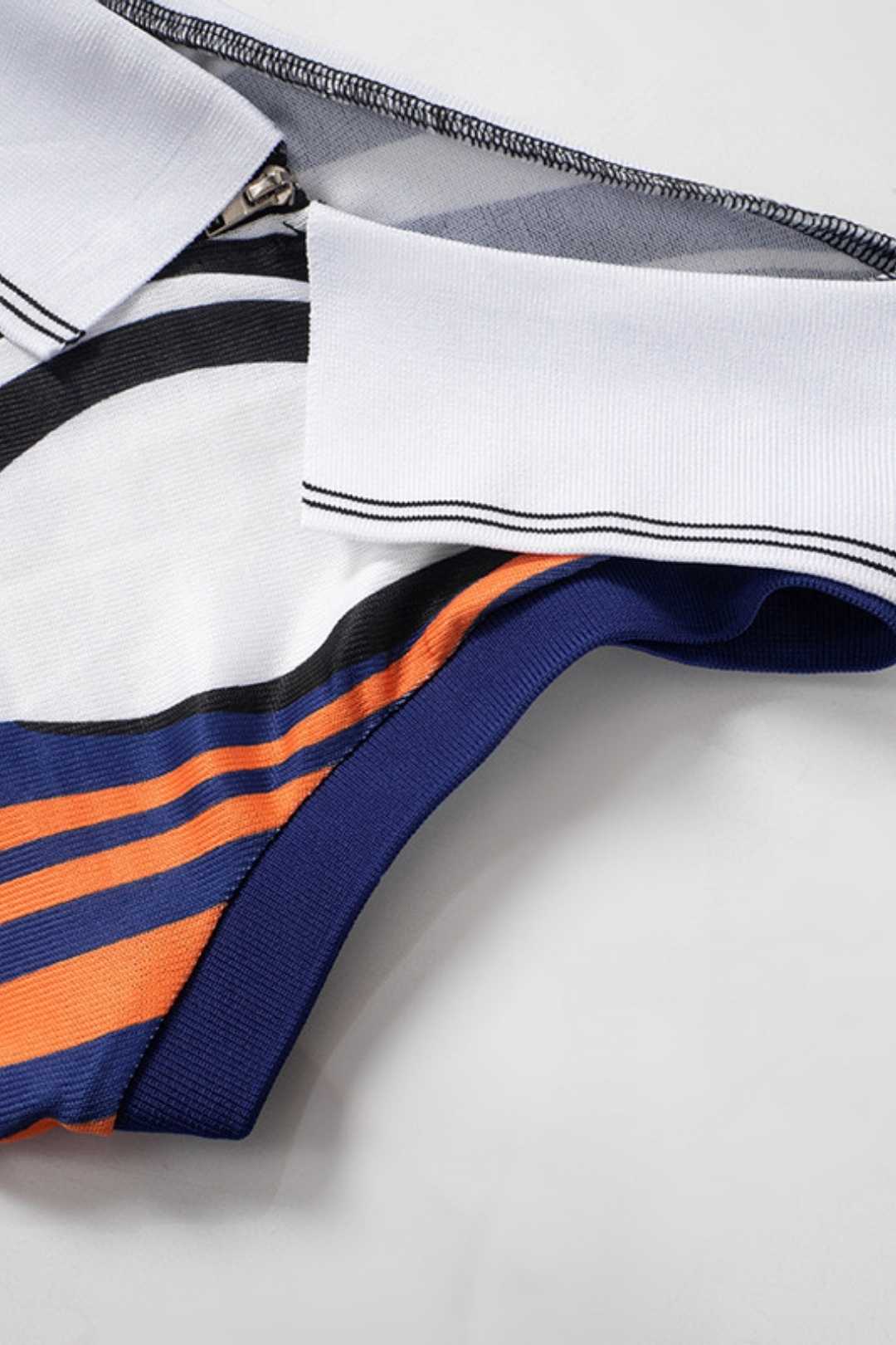 One-shoulder Sleeveless Mesh Print Dress