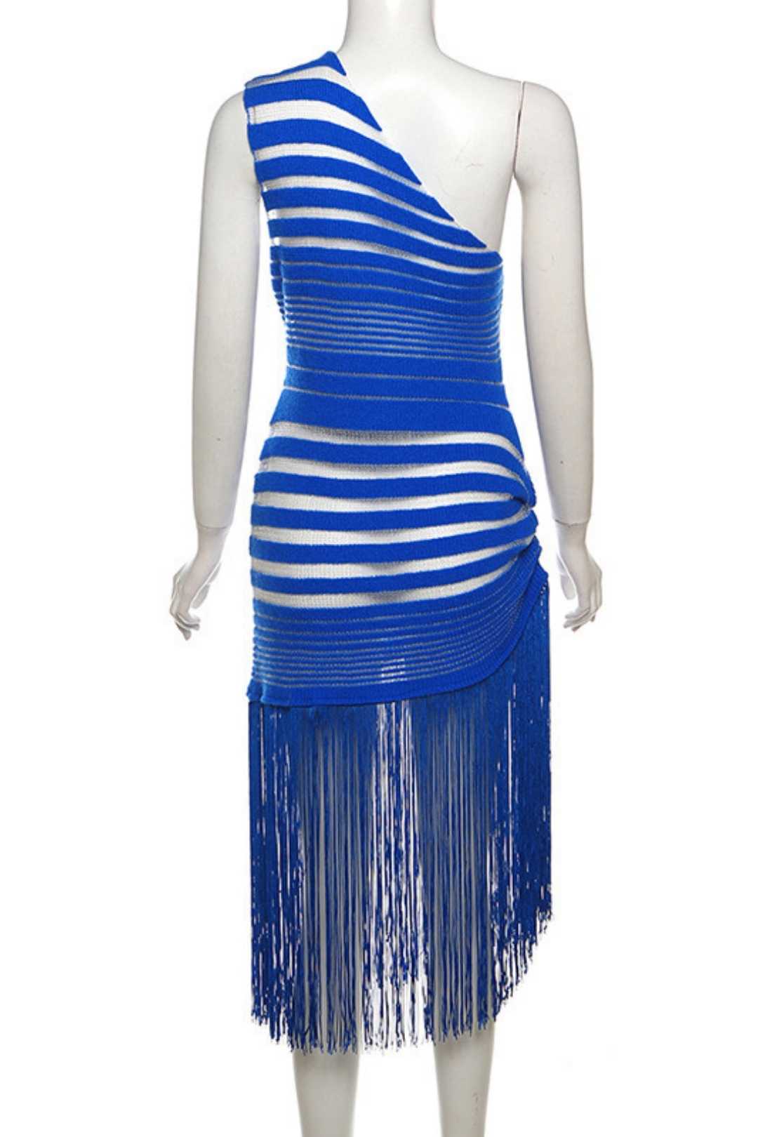 Hollow Solid Color Tassel High Slit Long Skirt