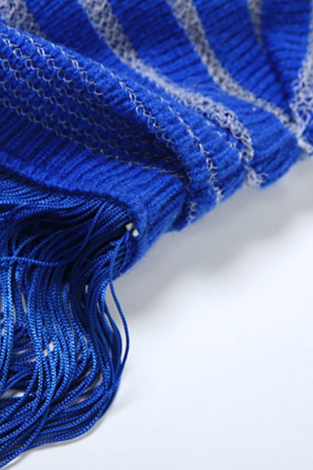 Hollow Solid Color Tassel High Slit Long Skirt