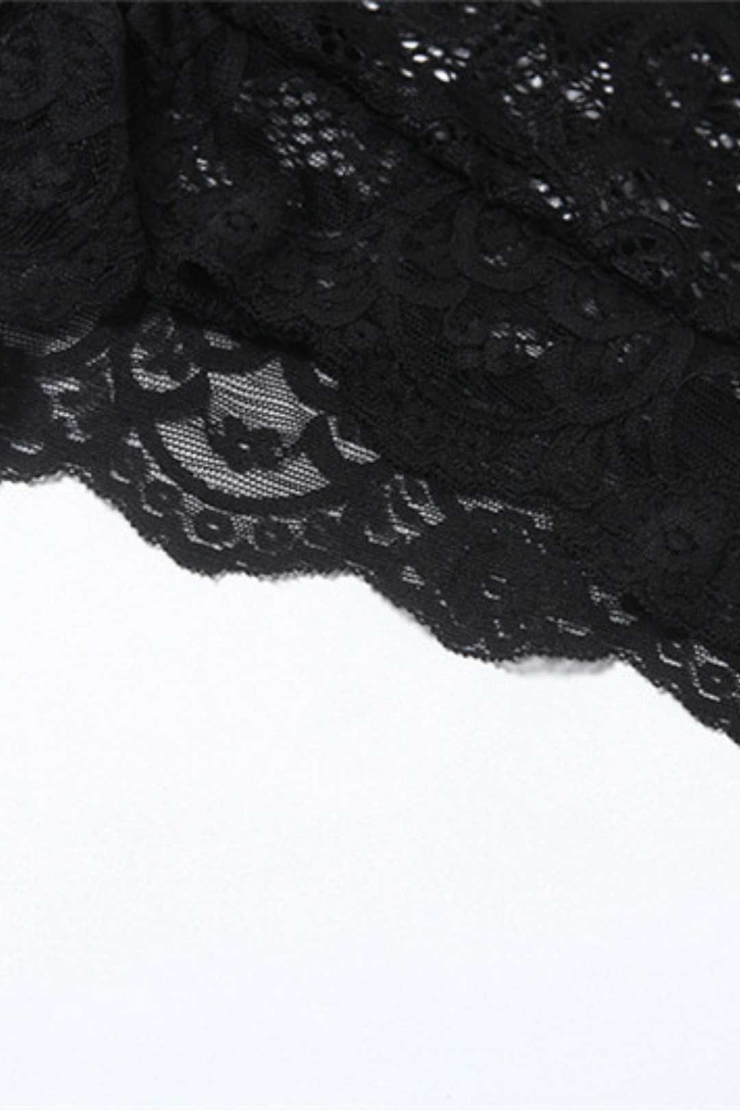 See-through Hollow Low-cut Strappy Top High-waisted Tight Butt-lifting Shorts Set