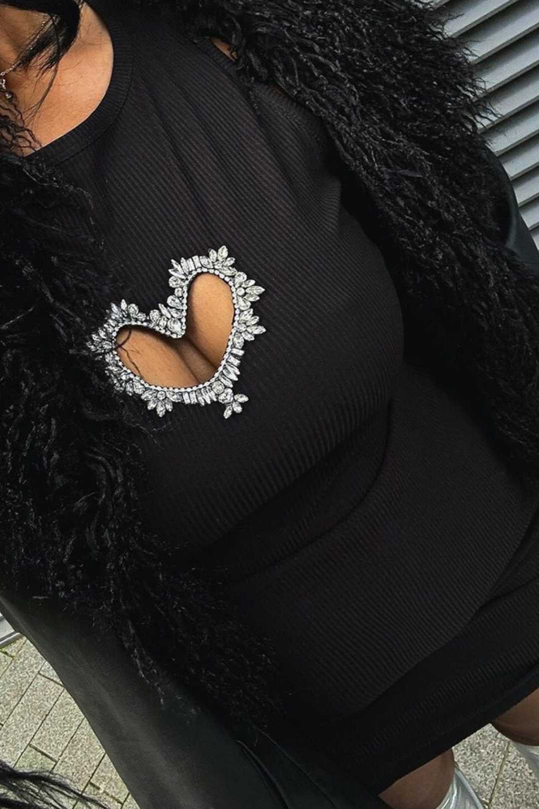 Backless Sleeveless Love Hollow Hot Diamond Tube Top Dress