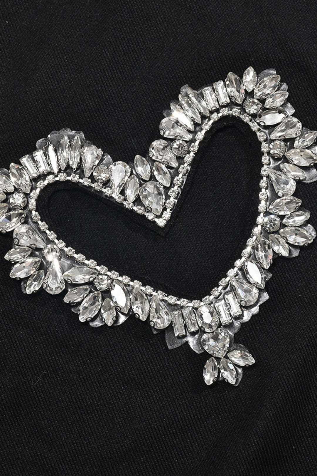 Backless Sleeveless Love Hollow Hot Diamond Tube Top Dress