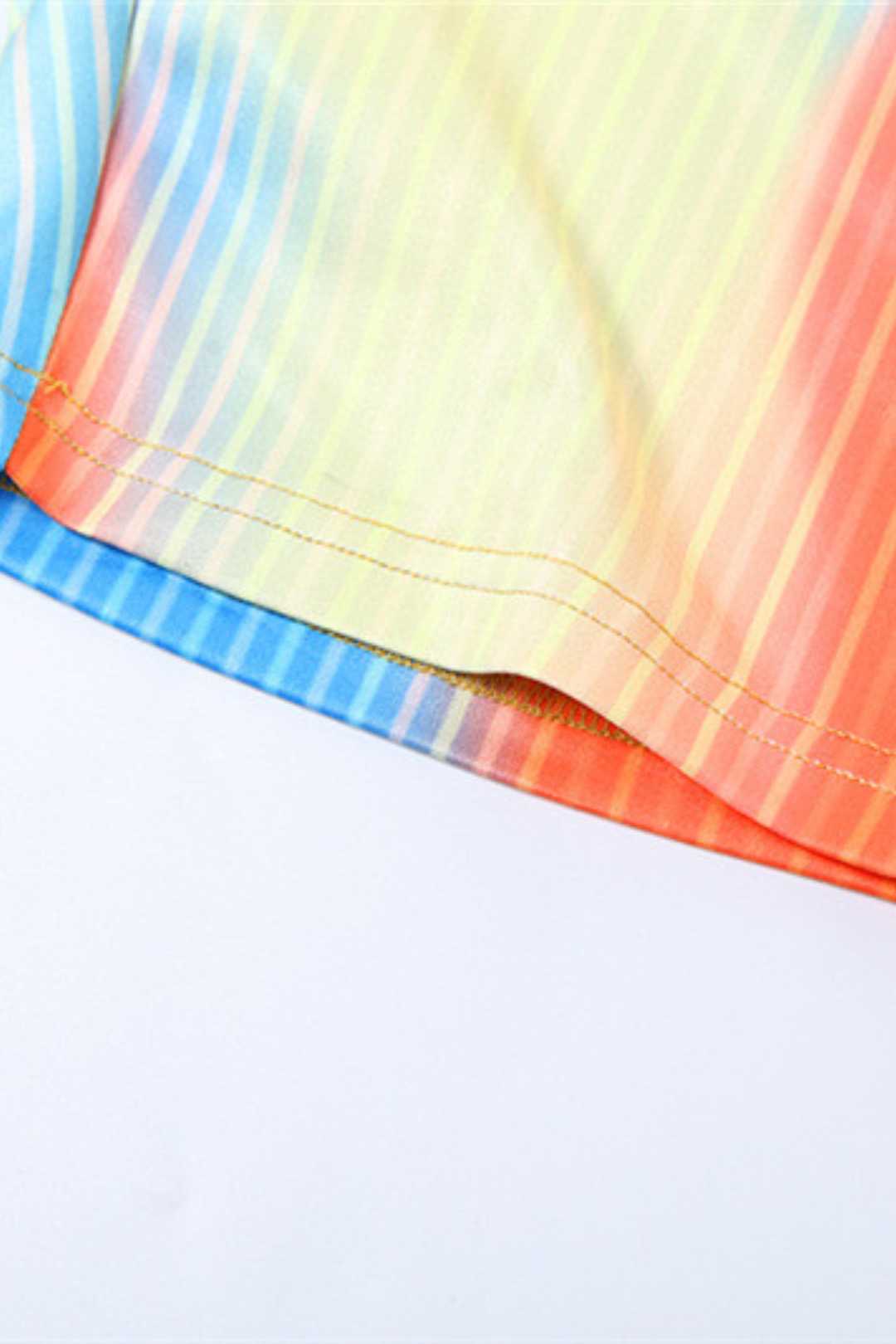 Gradient Printed Tight Hip Jumpsuit