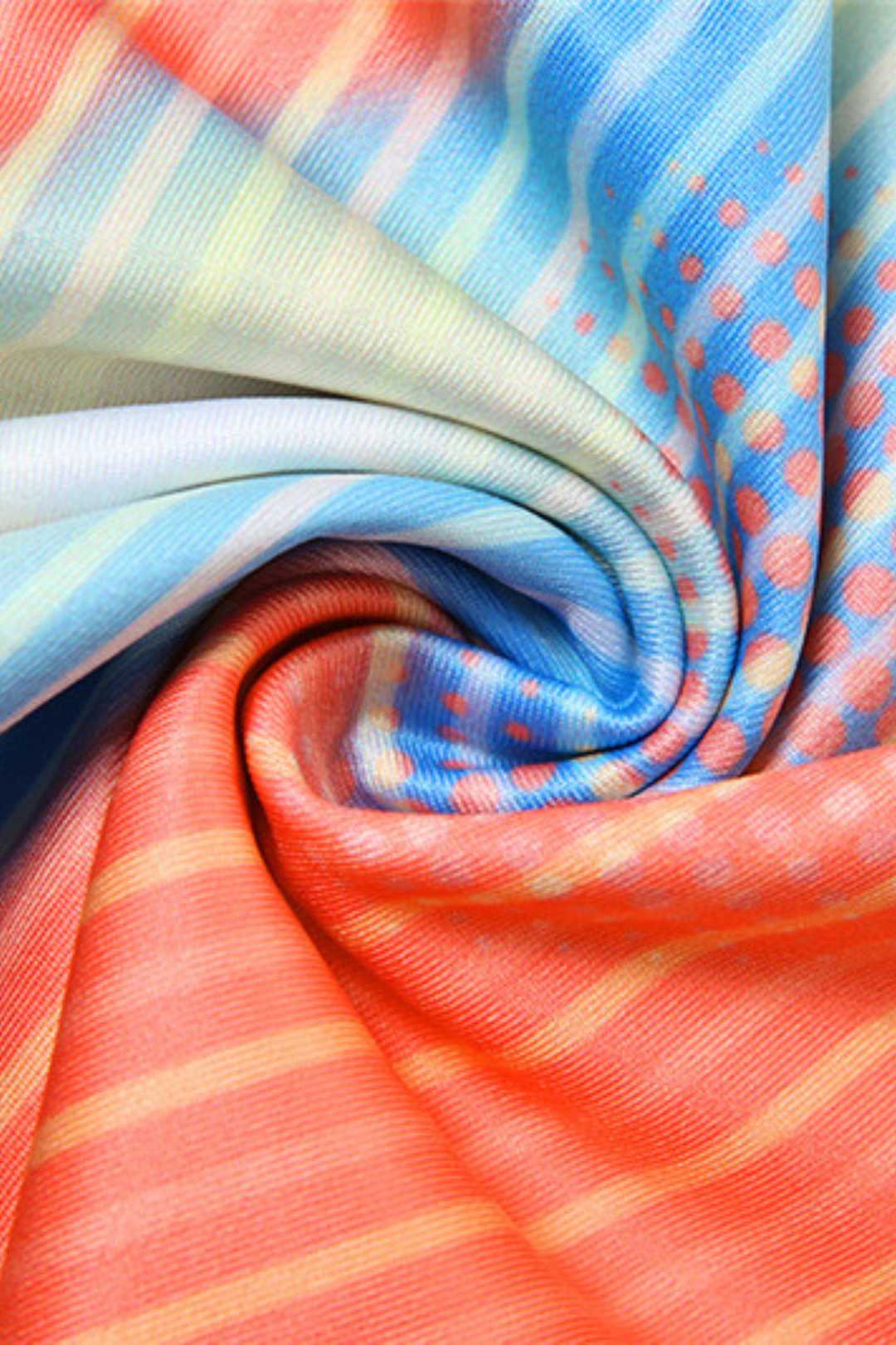 Gradient Printed Tight Hip Jumpsuit