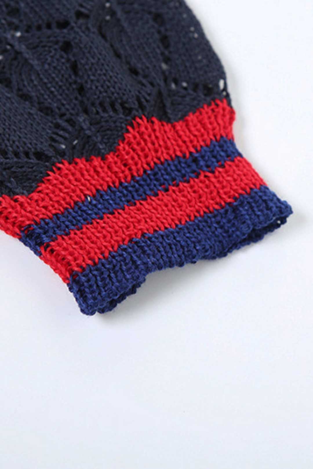 Collar Short-sleeved Knitted Tight High-waisted Romper