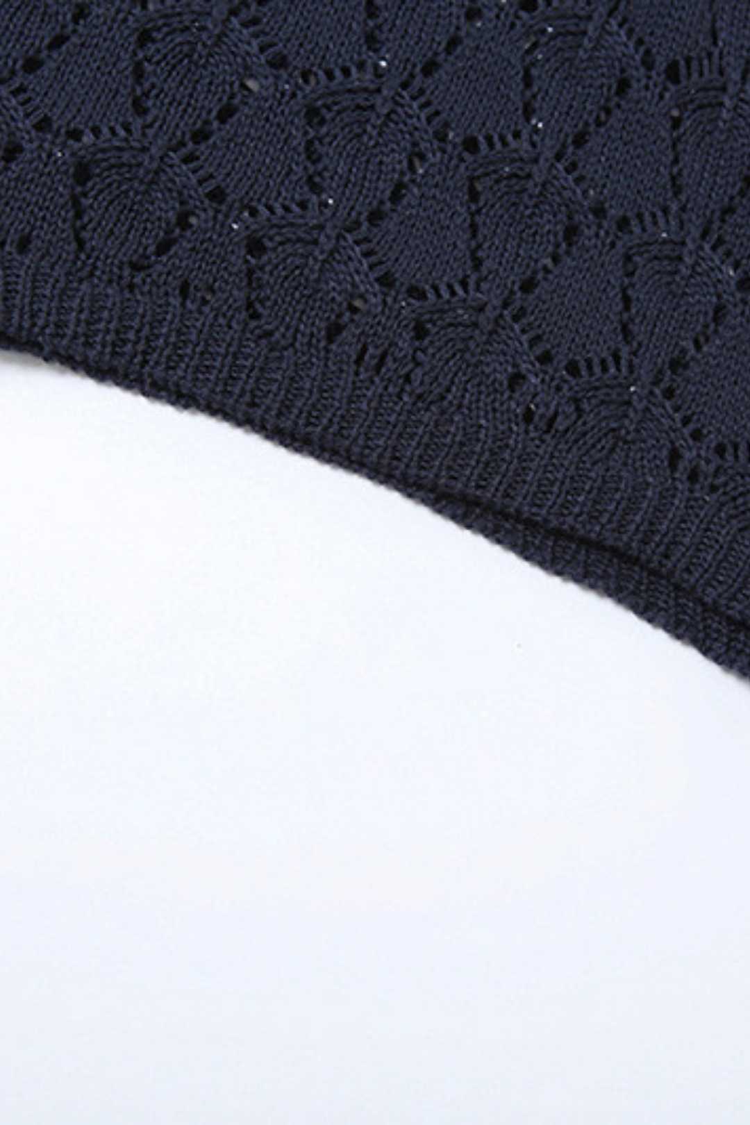 Collar Short-sleeved Knitted Tight High-waisted Romper