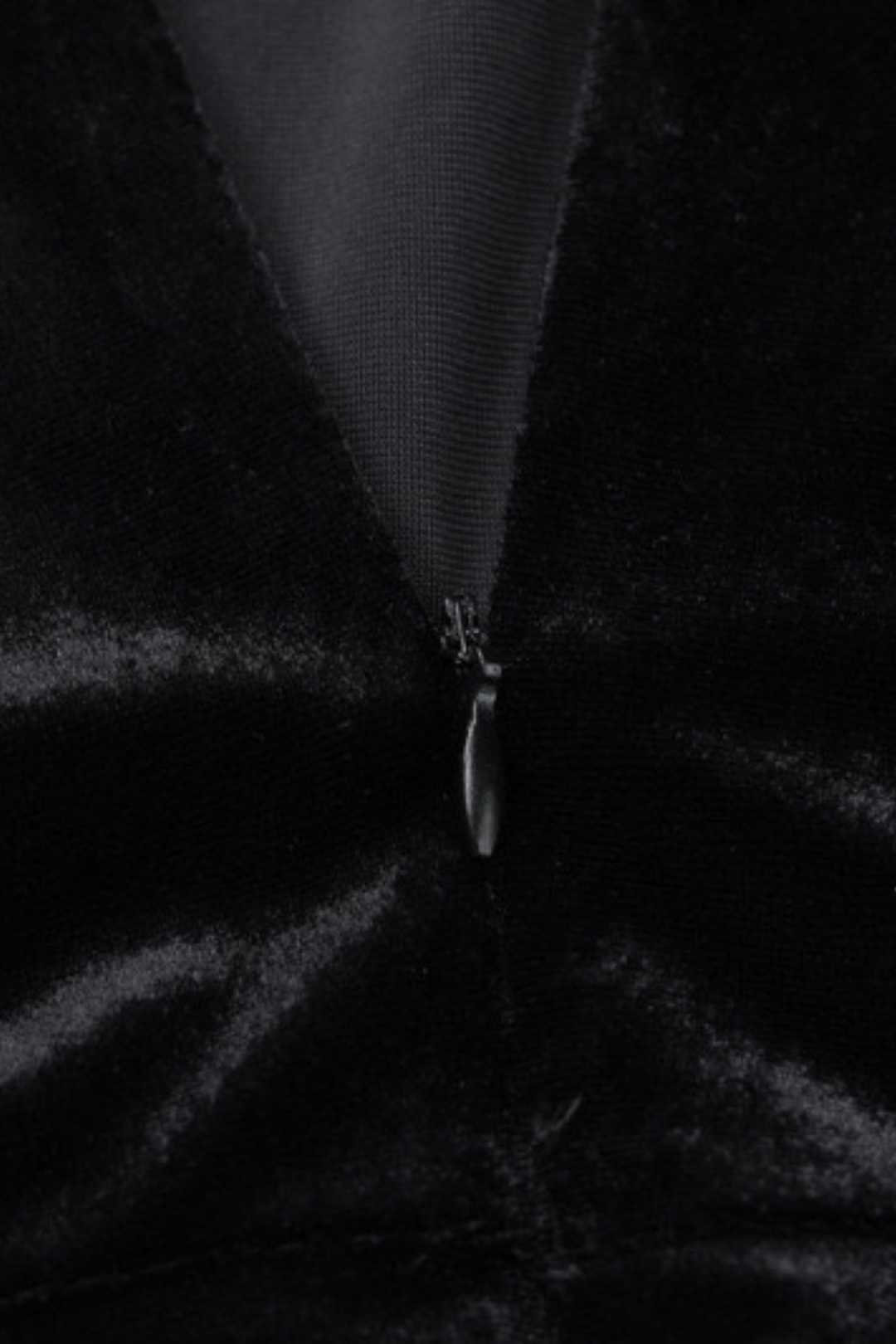 Suede Patchwork Ruffled Chest Wrap Pleated Princess Dress