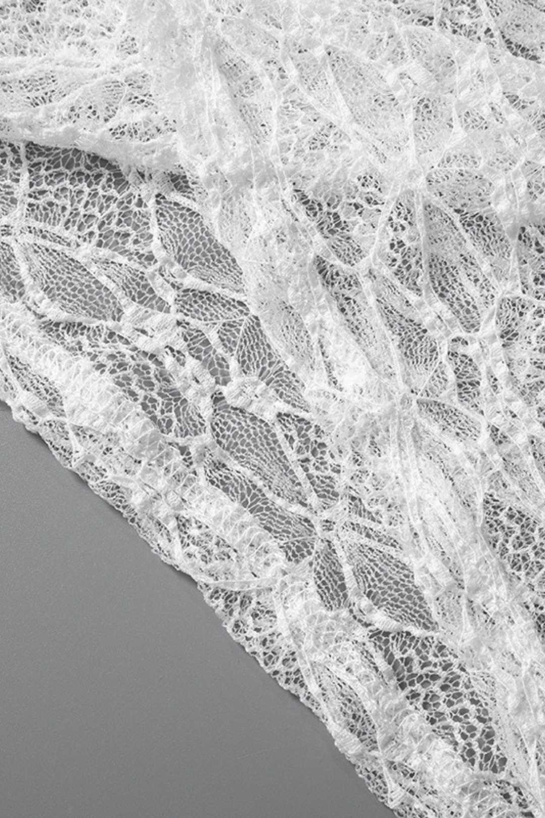 Slim Fit Hollow Lace Sexy Suspender Dress