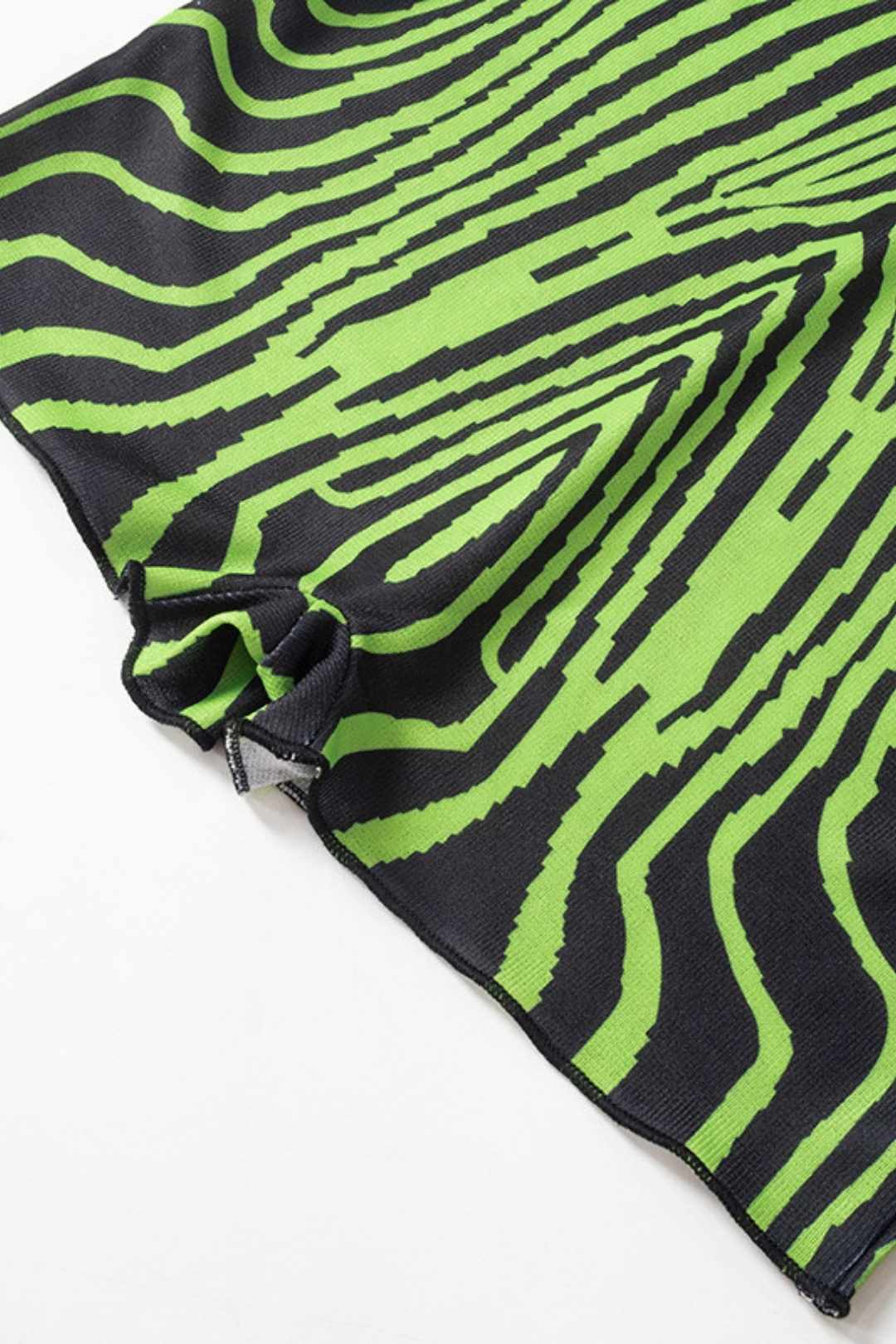 Striped Print Sleeveless One-piece Collar Tube Top Woolen Jumpsuit