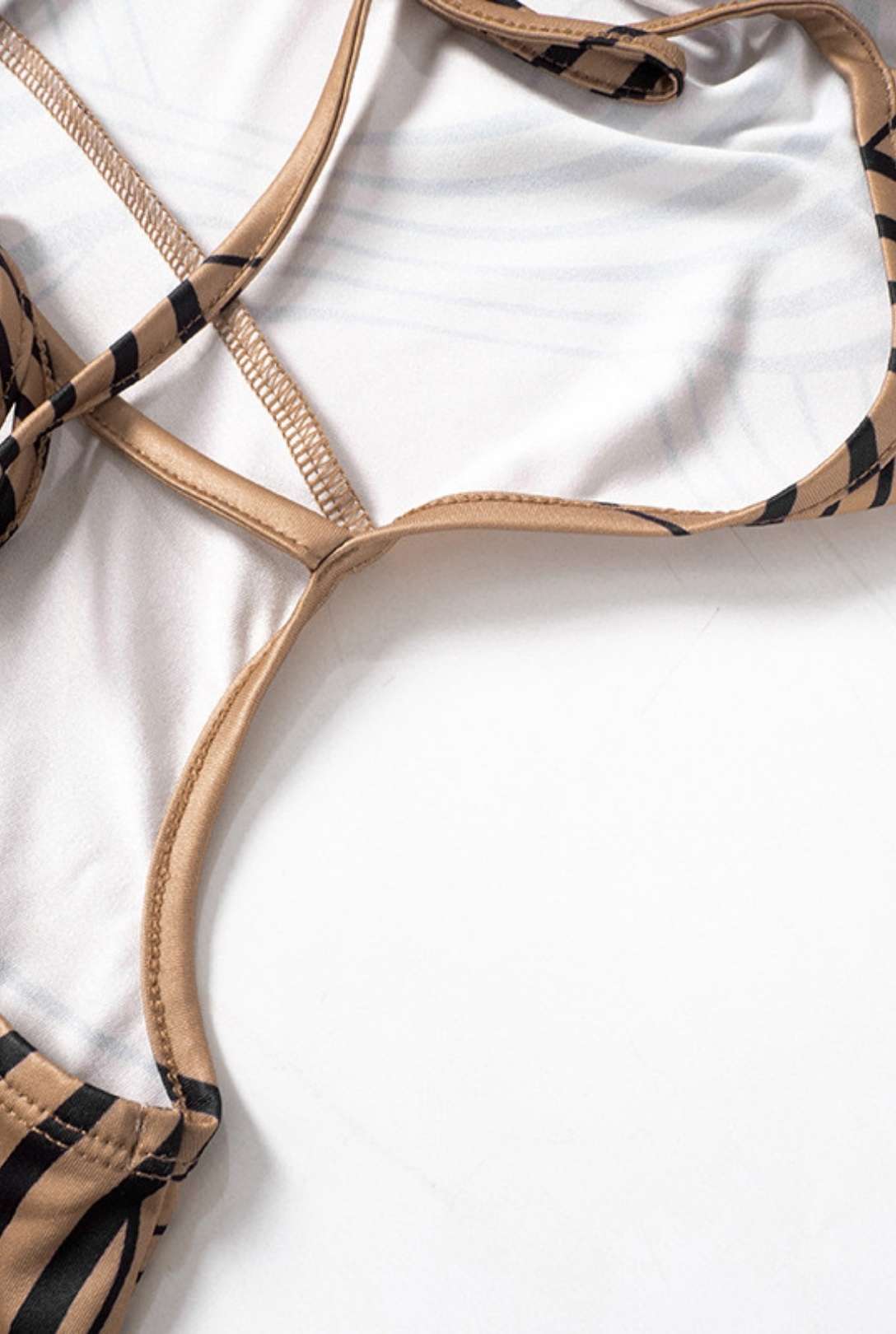 Striped Print Sleeveless Halter Neck Tie Rope Backless Jumpsuit