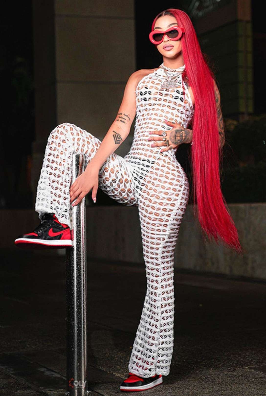 Sleeveless Halter Neck Backless Flared Jumpsuit