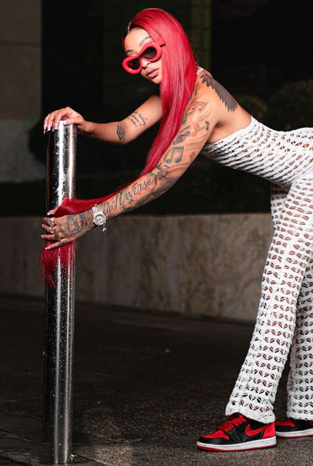 Sleeveless Halter Neck Backless Flared Jumpsuit