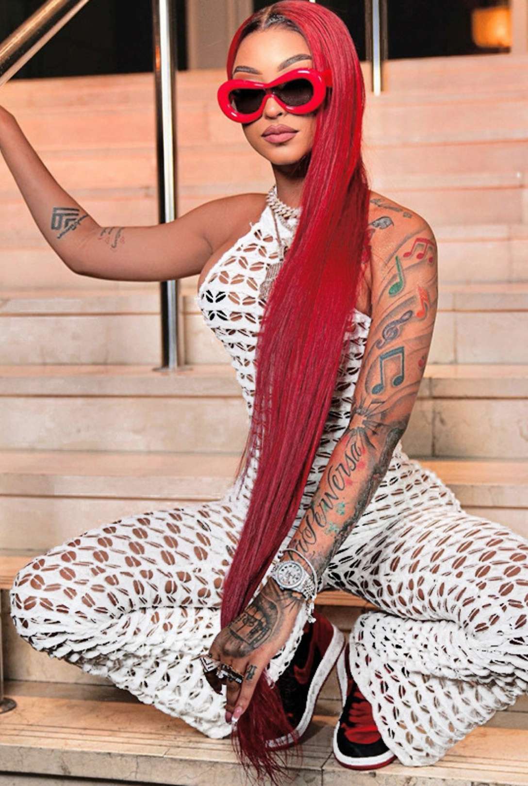 Sleeveless Halter Neck Backless Flared Jumpsuit