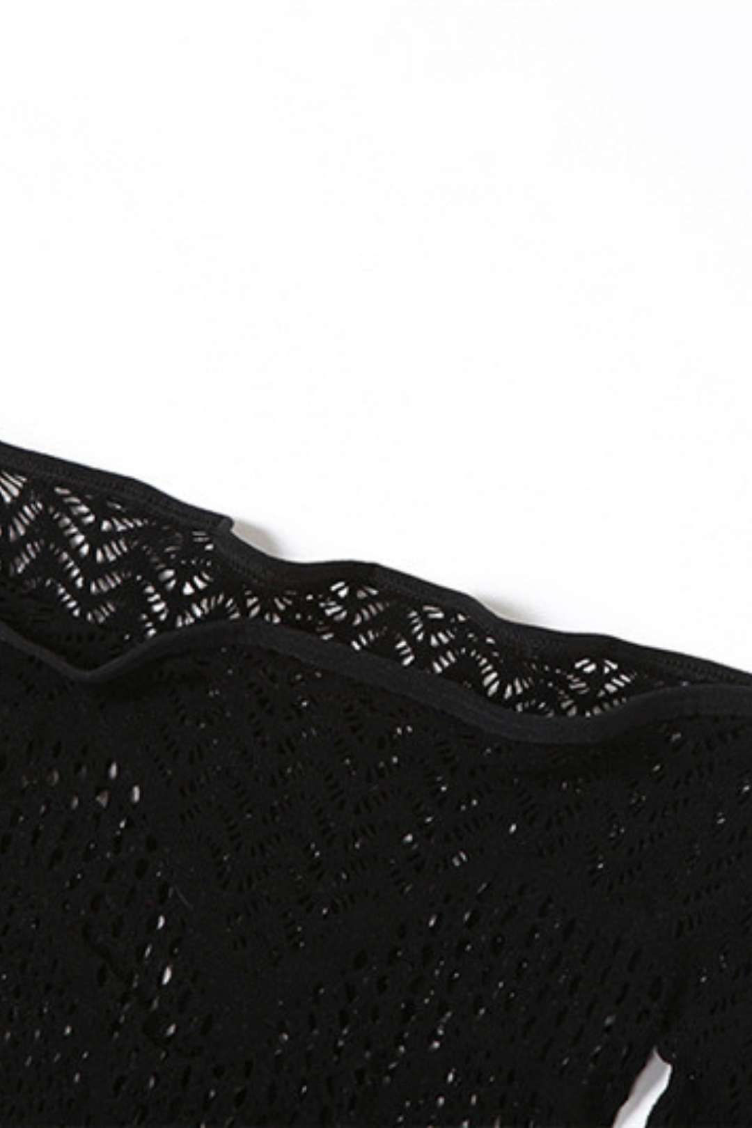 Sexy Hollow Jacquard Knitted High-waist Tight Jumpsuit