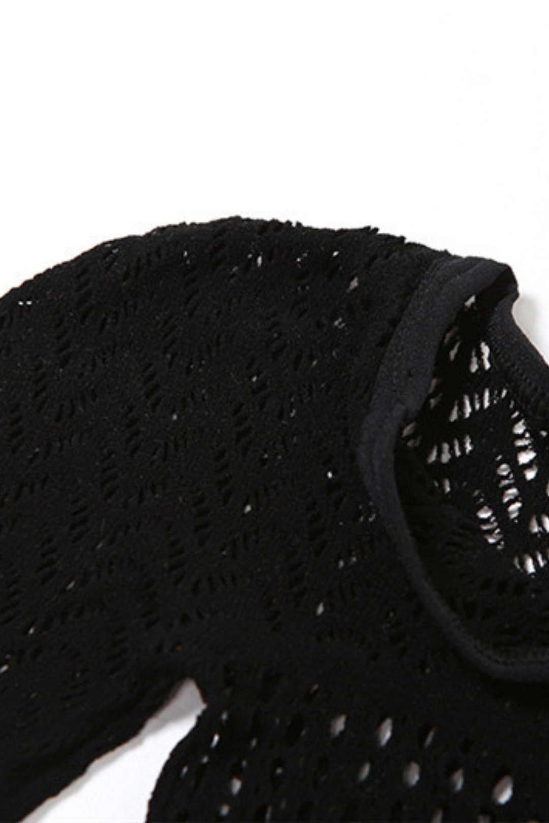 Sexy Hollow Jacquard Knitted High-waist Tight Jumpsuit