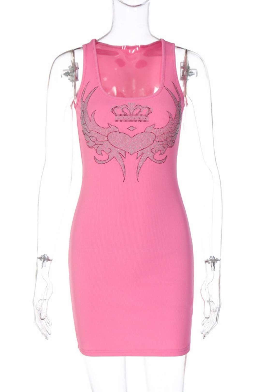 Sexy U-neck Hot Diamond Waist Slimming Suspender DresS