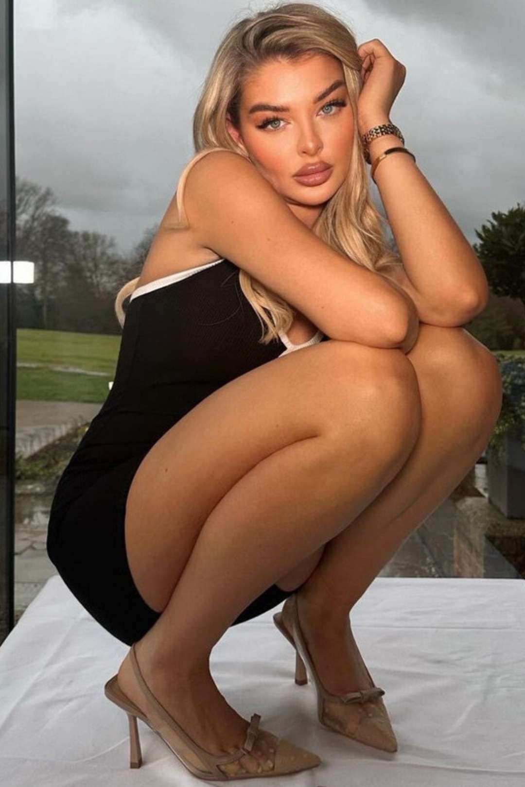 Solid Color Sexy Backless Lace-up Jumpsuit