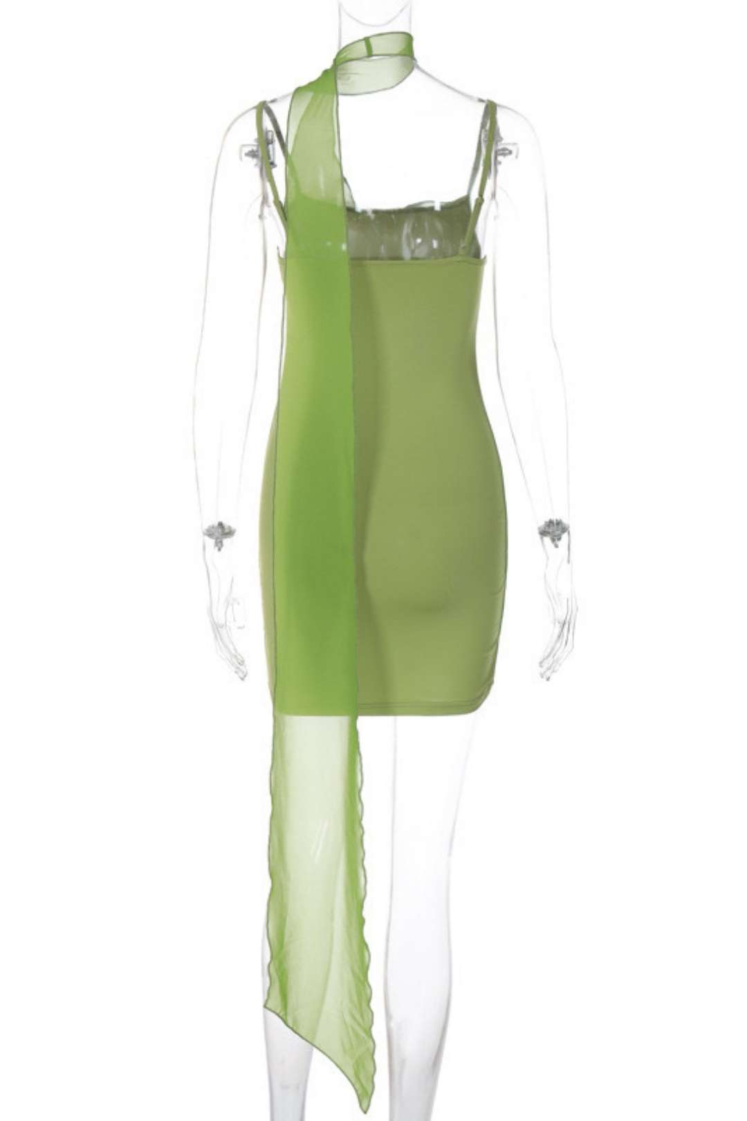 Fashion Print Sexy Backless Suspender Hip Dress