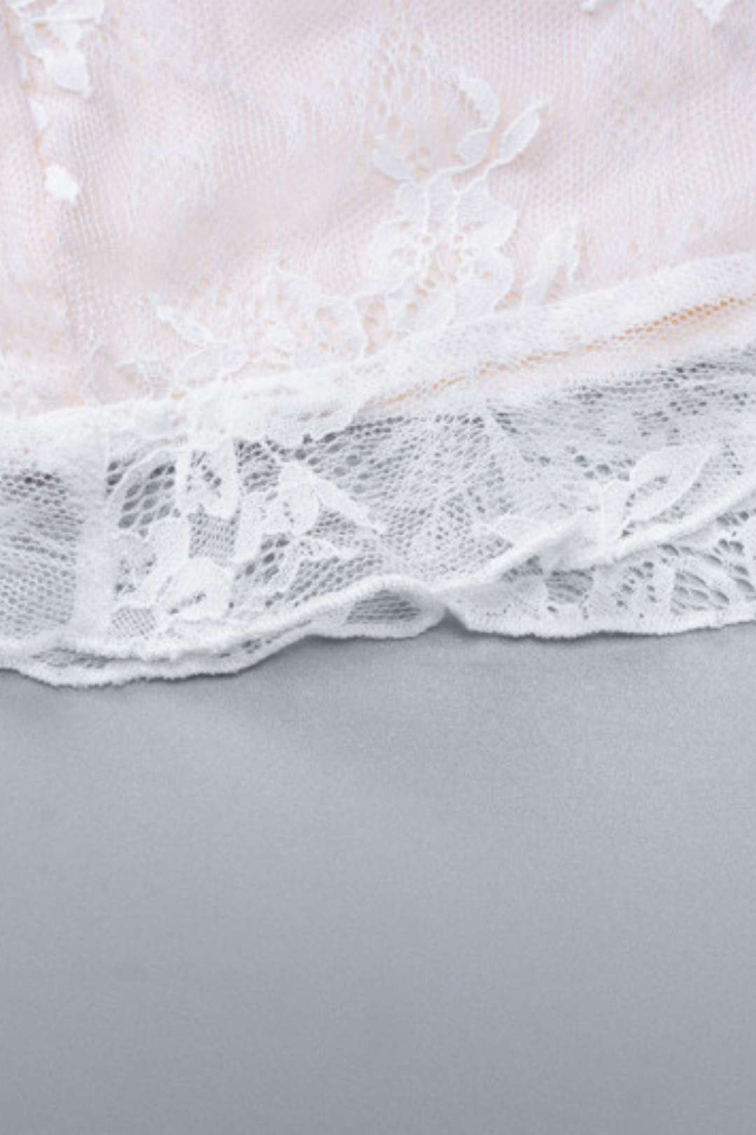 Sexy Hollow Lace Splicing Long Sleeve Dress