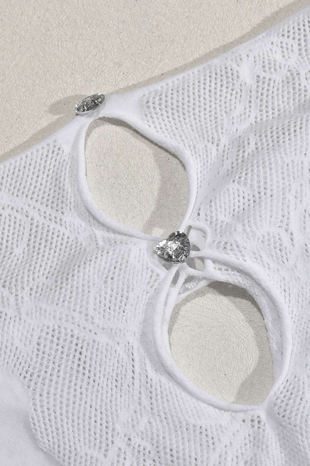 Diamond Round Neck One-piece Jumpsuit