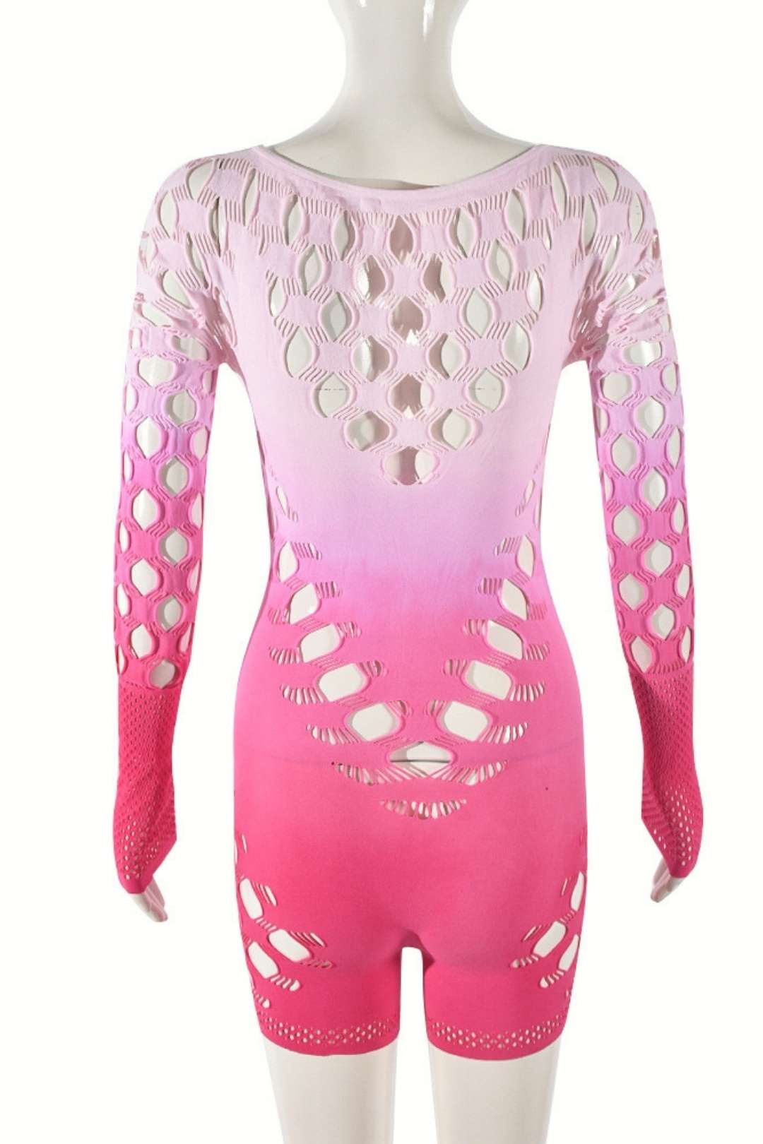 Tie-dye Gradient Color One-piece Romper