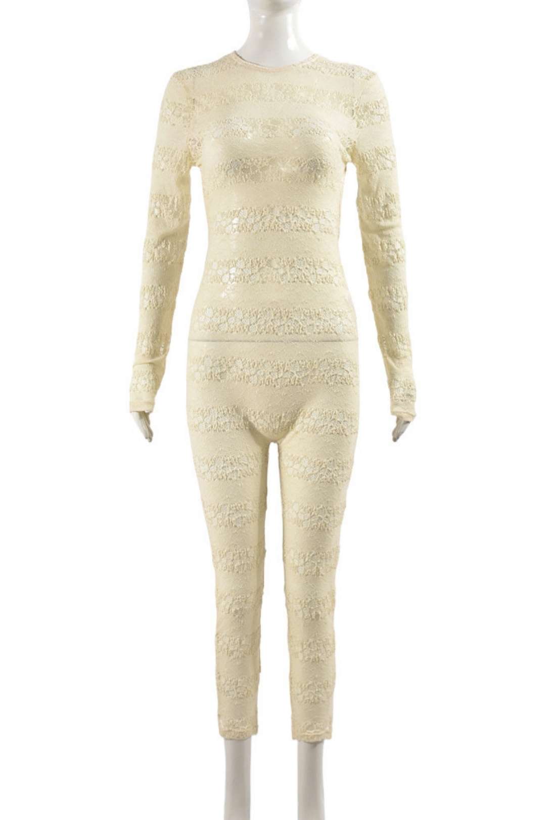 Backless Long Sleeve Cropped Pants Jumpsuit