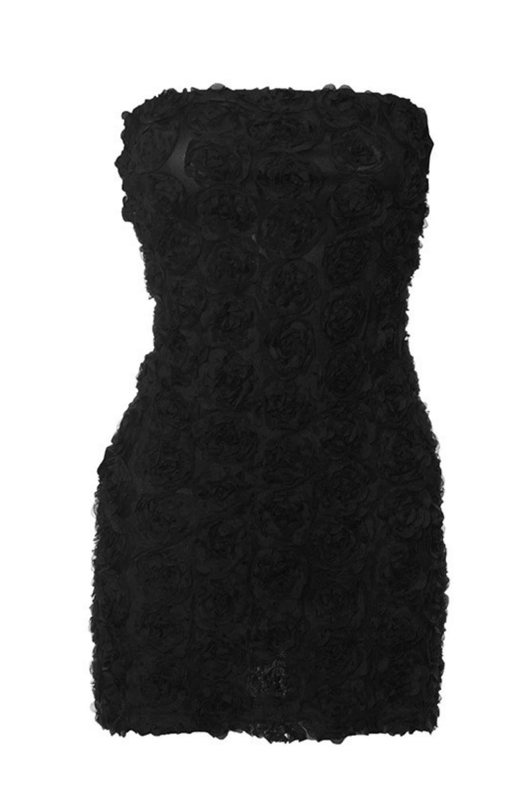 Backless Pullover Solid Color Flower Short Dress