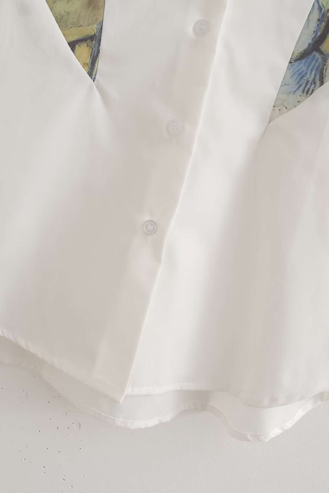 Loose Patchwork Printed Shirt