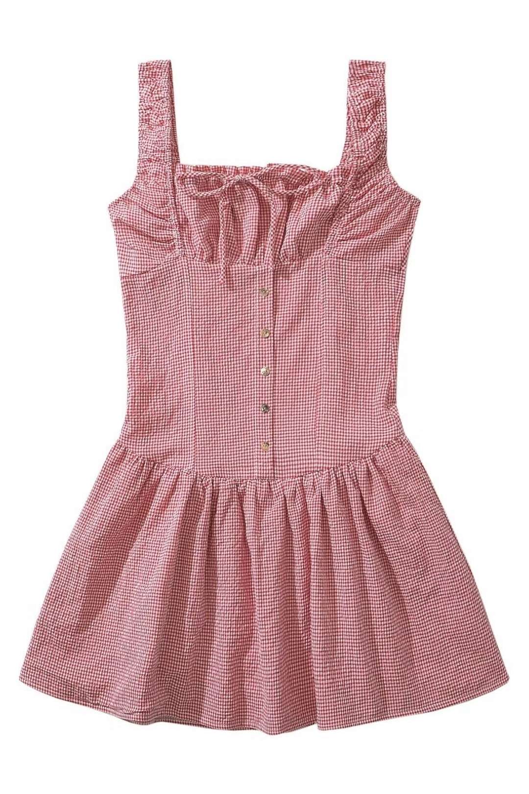 Casual Mini Pleated Dress