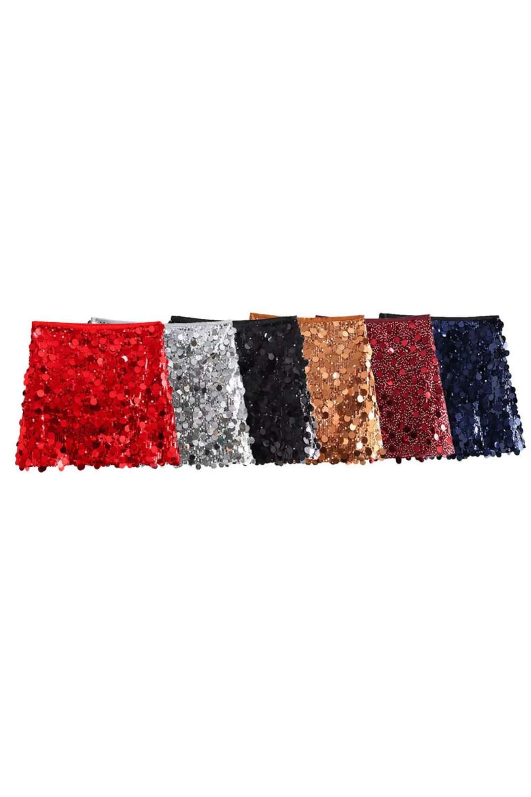 Versatile Sequined Mini Skirt