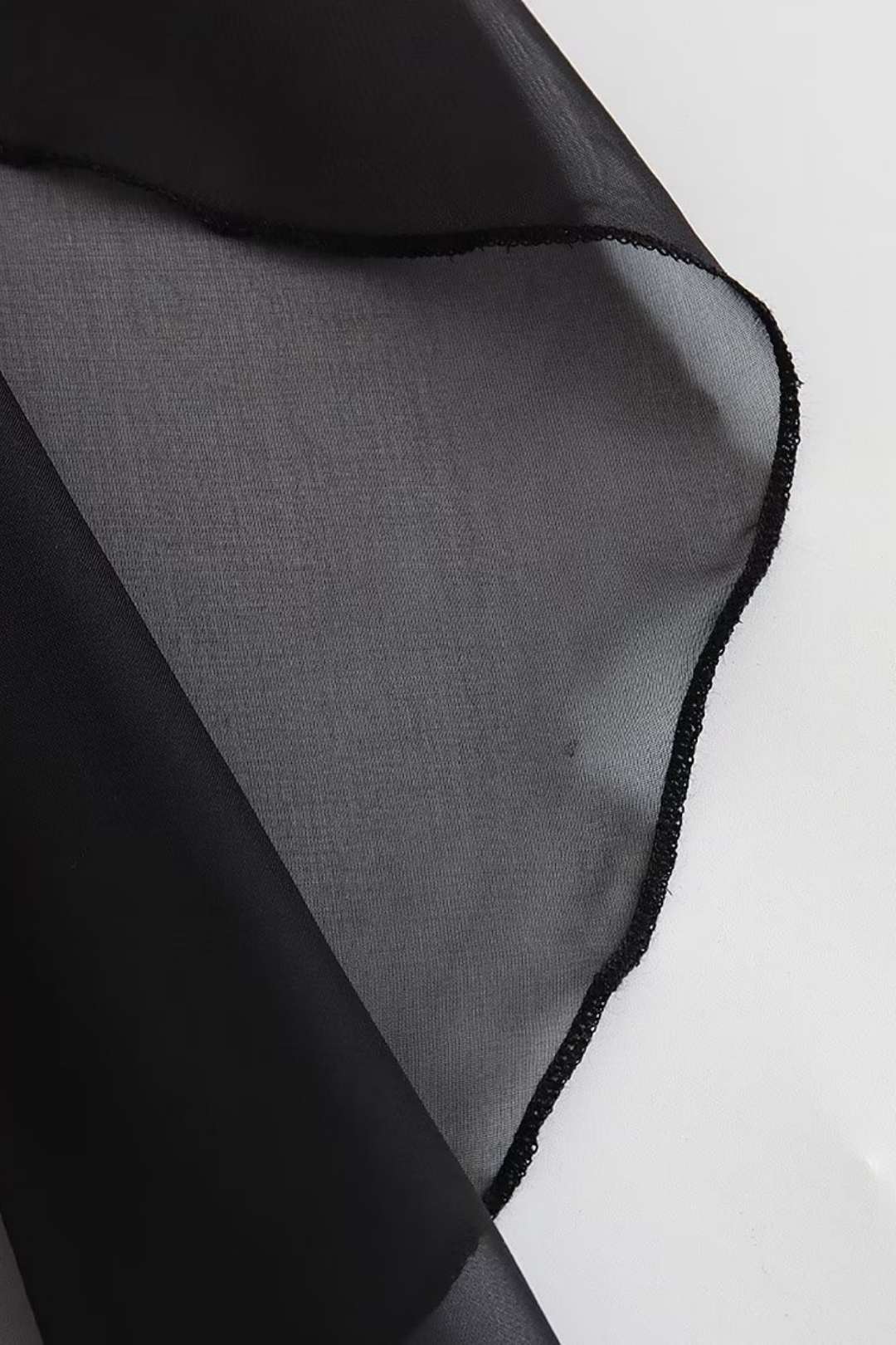 Asymmetric Tulle Cape Jacket